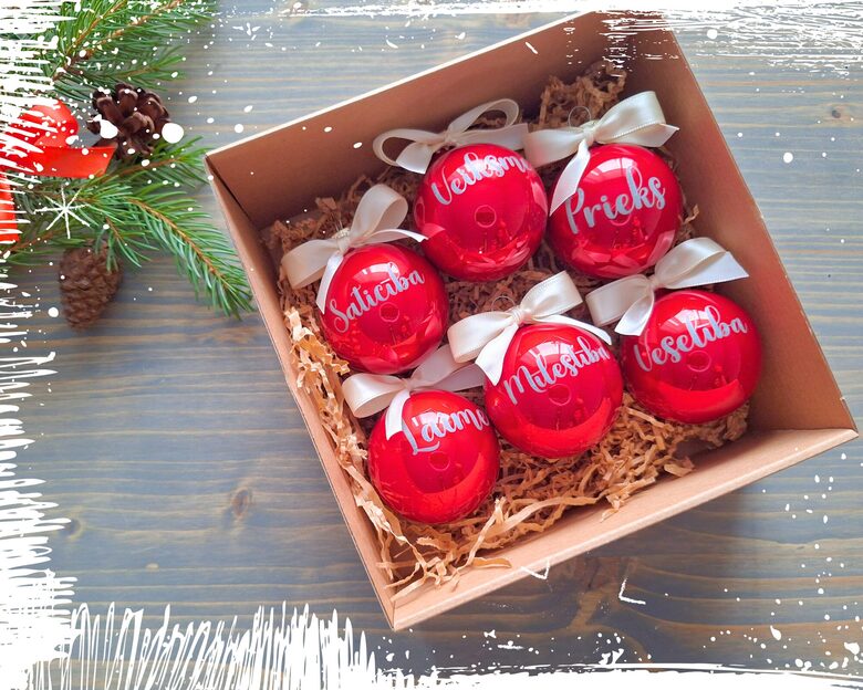 Citādas "Labo vārdu bumbas" (stikla, 6 gab., 3 krāsas)