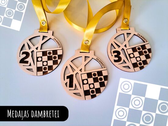 Medaļas dambretei #1