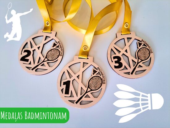 Medaļas badmintonam #1