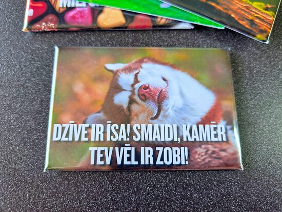 Foto magnēts "Smaidi, kamēr ir zobi!"