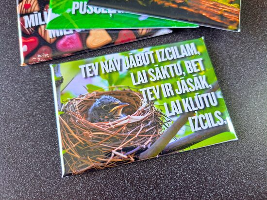 Foto magnēts "Tev nav jābūt izcilam!"