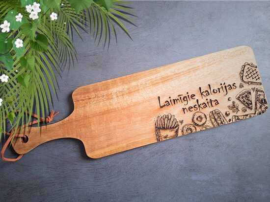 Virtuves dēlītis ar gravējumu (šaurais)