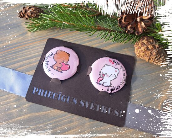 Magnētiņu pārītis "Mīlestība ir..."