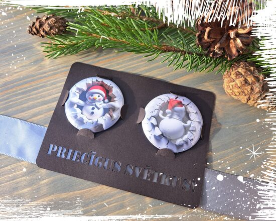 Magnētiņu pārītis "Sniegavīrs"