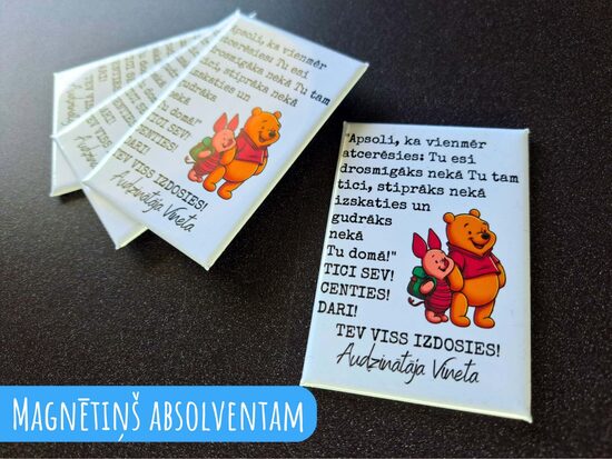 Krāsains magnētiņš "Apsoli man..."