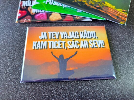 Foto magnēts "Sāc ar sevi!"