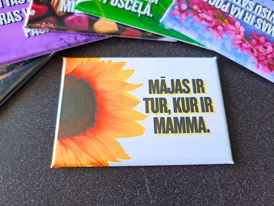 Foto magnēts "Mājas ir tur, kur ir mamma."