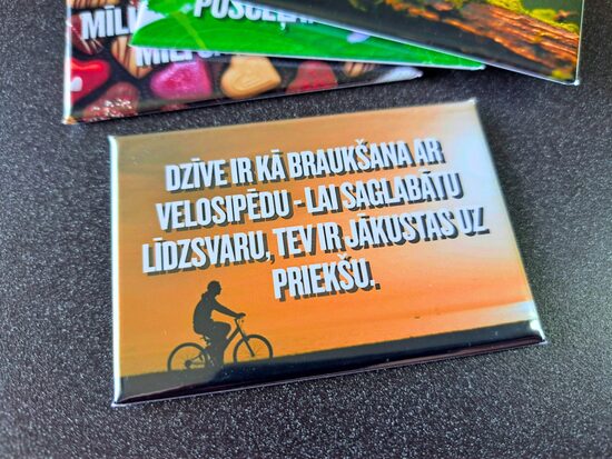 Foto magnēts "Jākustas uz priekšu!"