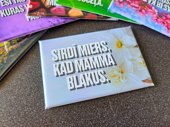 Foto magnēts "Sirdī miers, kad mamma blakus."