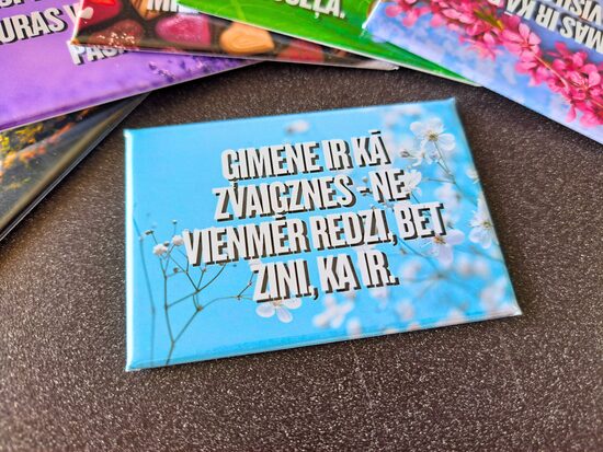 Foto magnēts "Ģimene ir kā zvaigznes..."