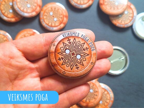 Nozīmīte "Veiksmes poga"