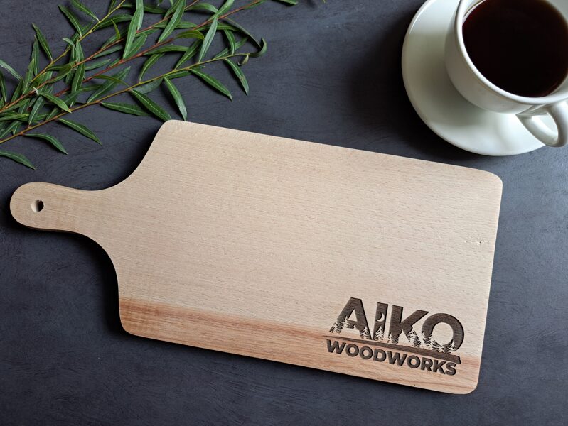 Koka dēlītis ar personalizāciju