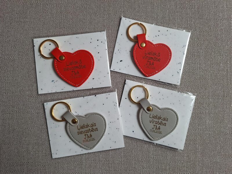 Atslēgu piekariņu komplekts (4 piekariņi)